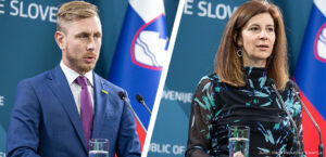 Jernej Saleci in Sibil Klančar / Vir: Vlada Republike Slovenije